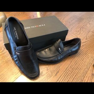 MENS-bruno magli MALAZU. black leather shoe